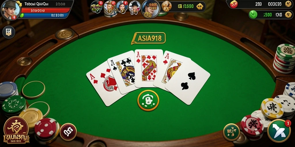 Gameplay seru dan kompetitif di ASIA918 dengan kartu QiuQiu.