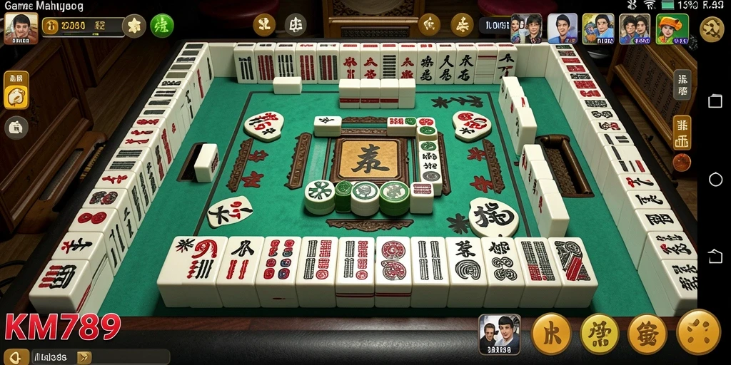 Tampilan gameplay KM789 yang menarik dengan level Mahjong.