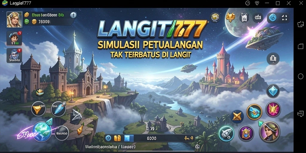 Screenshot utama LANGIT777 menampilkan gameplay Simulation yang seru.
